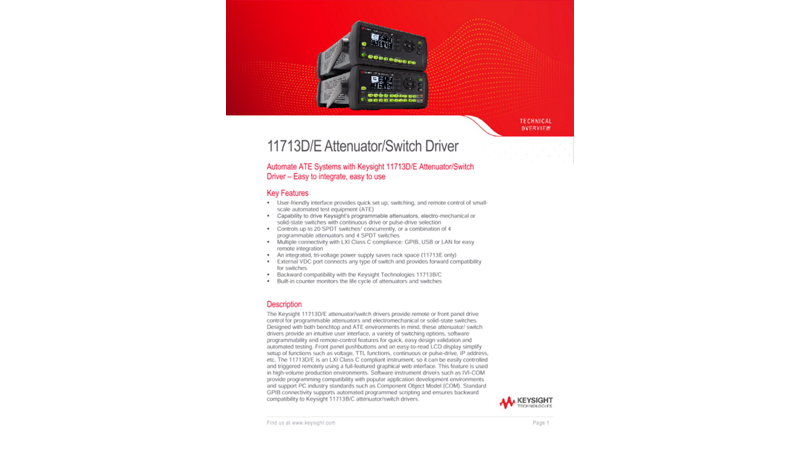 11713D/E Attenuator/Switch Driver